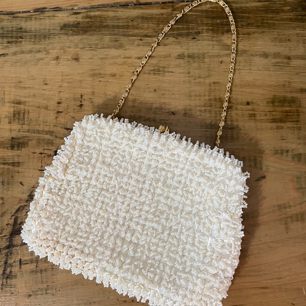 Vintage Beaded & Sequin Evening Bag – Hand Made in Hong Kong